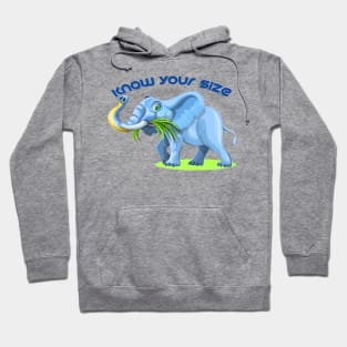 Know Your Size - Inspirational Elephant Hoodie